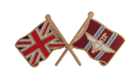 British Army Parachute Regiment Paras and United Kingdom Pin Badge - MOD Approved