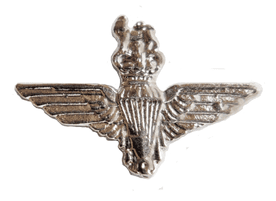 British Army Parachute Regiment 'Paras' Wings Nickel Coated Pin Badge - MOD Approved