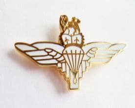 British Army Parachute Regiment White Pin Badge - MOD Approved - M053