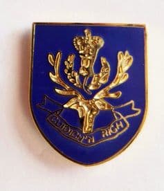 British Army Queen's Own Highlanders (Seaforth and Camerons) Pin Badge - MOD Approved - M68