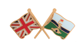 British Army Royal Corps of Signals and United Kingdom Pin Badge - MOD Approved