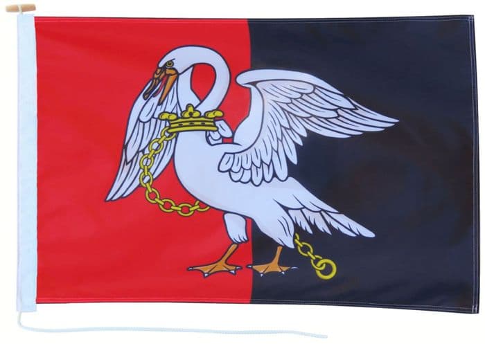 Buckinghamshire Flag with Rope & Toggle