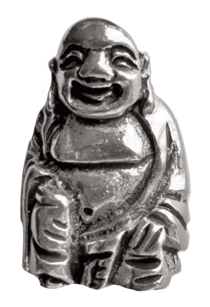 Buddha Buddhism Pewter Pin Badge - Hand Made in Cornwall