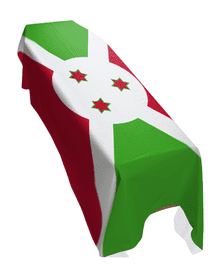 BURUNDI FLAG PREMIUM COFFIN DRAPE (MADE TO ORDER)