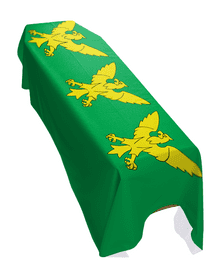 CAERNARFONSHIRE COUNTY FLAG PREMIUM COFFIN DRAPE (MADE TO ORDER)