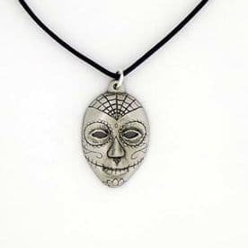 Calavera Catrine Pewter Pendant - Made in England