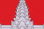 Cambodia Flag with Rope & Toggle