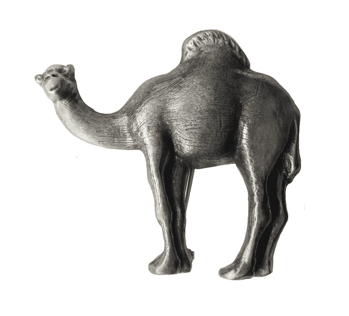 Camel Pewter Brooch