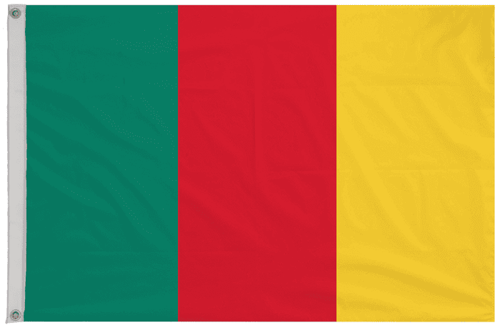 Cameroon 1957 to 1960 Flag with Eyelets