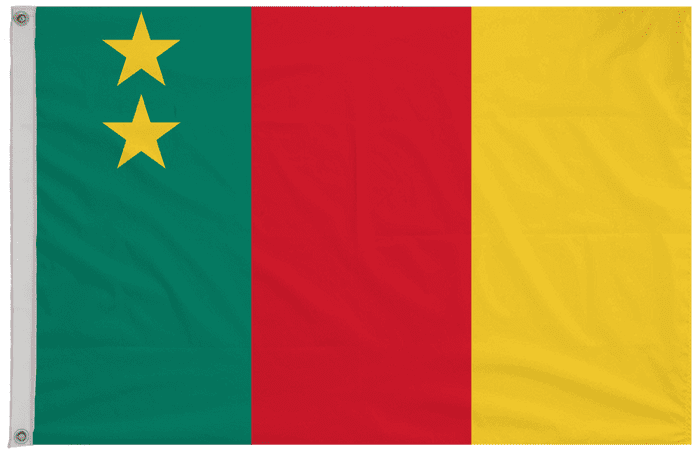 Cameroon 1961 to 1975 Flag with Eyelets