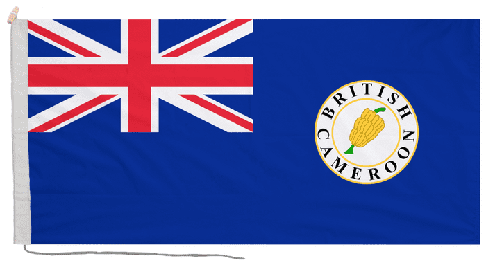 Cameroon British Cameroons 1916 to 1961 Flag with Rope & Toggle