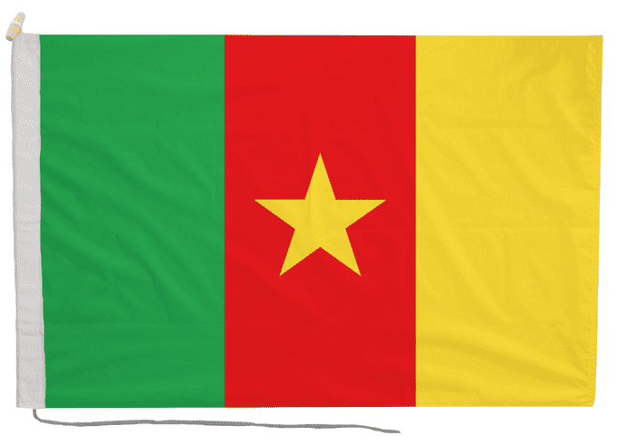 Cameroon Flag with Rope & Toggle