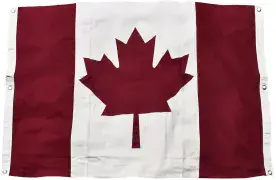 Canada 150cm x 100cm Fully Sewn Large Cotton Flag - 6 Eyelets