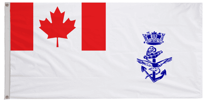 Canada Naval Ensign & Maritime Command Flag with Eyelets