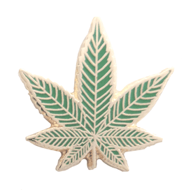 Cannabis Marijuana Leaf Small Pin Badge