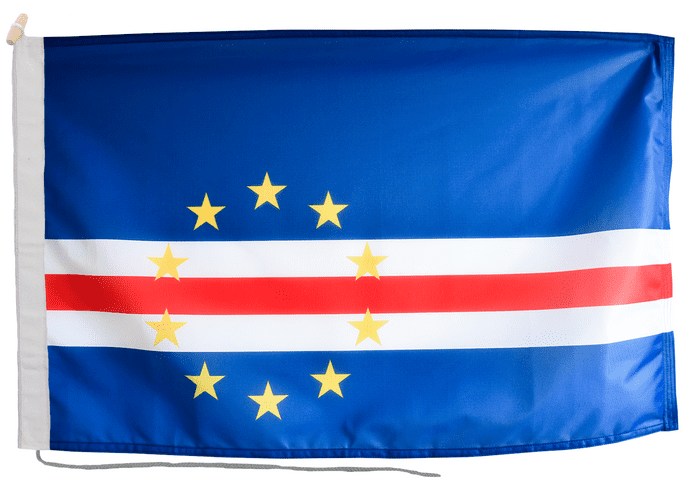 Cape Verde Flag with Rope & Toggle