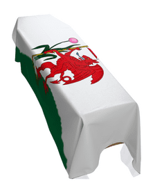 CARDIFF CITY FLAG PREMIUM COFFIN DRAPE (MADE TO ORDER)