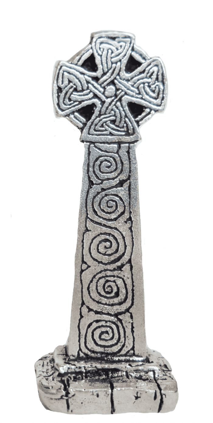 Cardinham Celtic Cross Large Solid Pewter Ornament - Hand Made in Cornwall