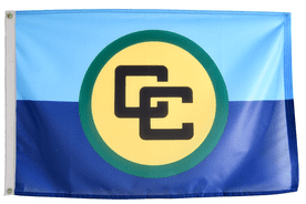 Caribbean Community CARICOM Flag with Eyelets