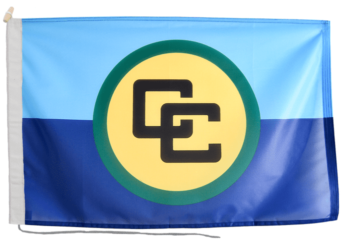 Caribbean Community CARICOM Flag with Rope & Toggle
