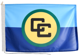 Caribbean Community CARICOM Flag with Rope & Toggle