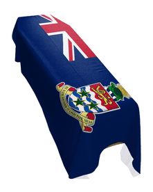 CAYMAN ISLANDS FLAG PREMIUM COFFIN DRAPE (MADE TO ORDER)