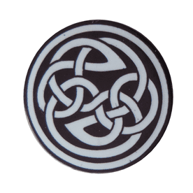 Celtic Knotwork 2 Round Pin Badge