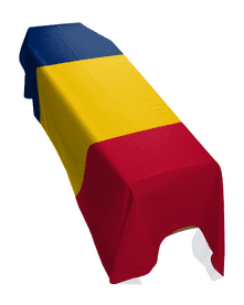 CHAD FLAG PREMIUM COFFIN DRAPE (MADE TO ORDER)