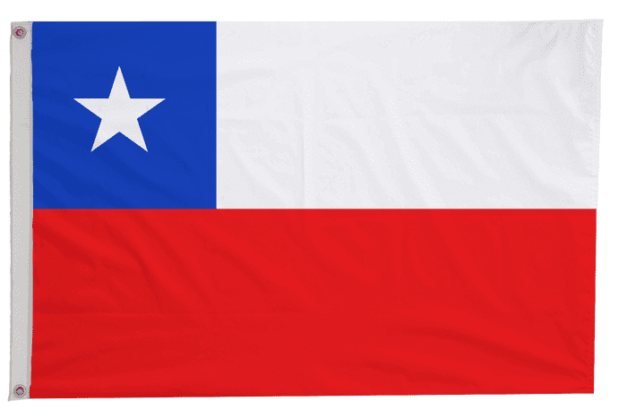 Chile Flag with Eyelets