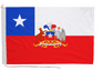 Chile Presidential Flag with Rope & Toggle