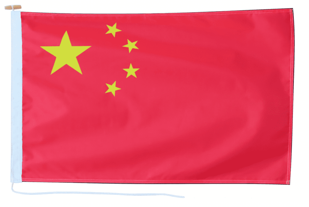 China Flag with Rope & Toggle