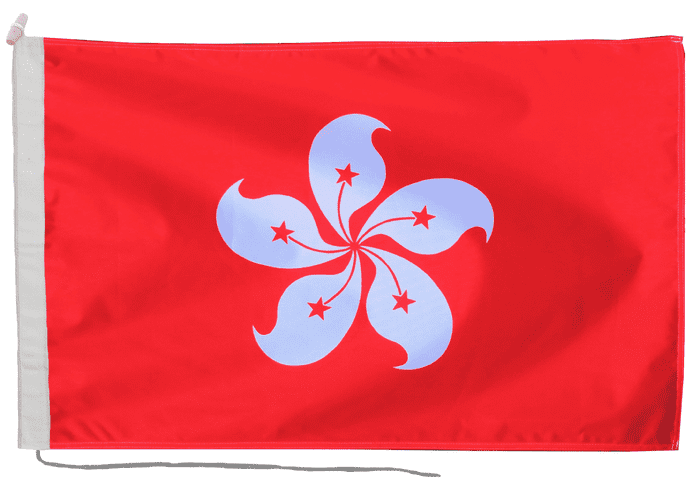 China Hong Kong SAR Flag with Rope & Toggle