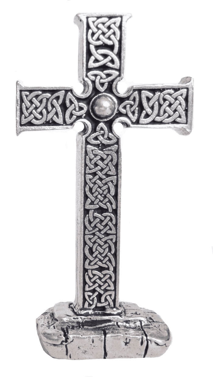 Christian Celtic Cross Large Solid Pewter Ornament - Hand Made in Cornwall