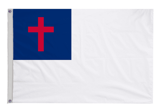 Christian Flag with Eyelets