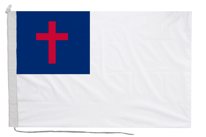 Christian Flag with Rope & Toggle