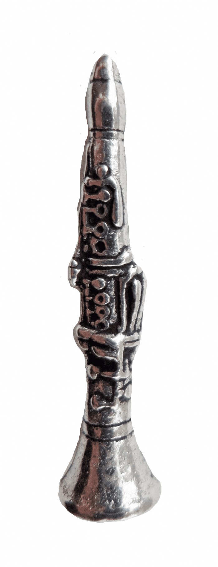 Clarinet Pewter Pin Badge - Hand Made in Cornwall