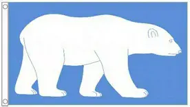 Climate Change Awareness Polar Bear Polyester 5'x3' Flag - WIGIG