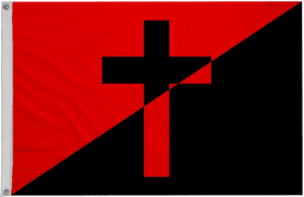 CNT Christian Anarchy Polyester 5'x3' Flag