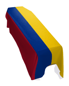 COLOMBIA FLAG PREMIUM COFFIN DRAPE (MADE TO ORDER)