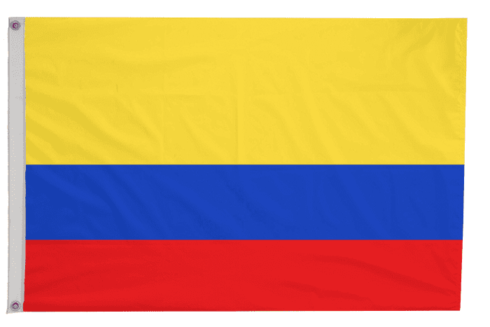 Colombia Flag with Eyelets
