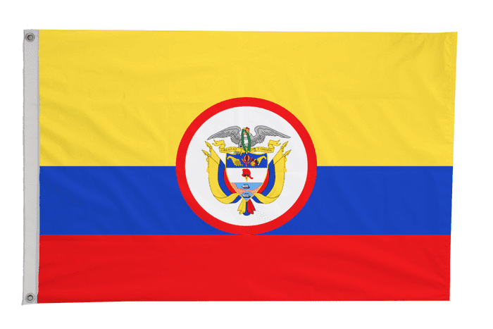 Colombia Presidential Flag with Eyelets