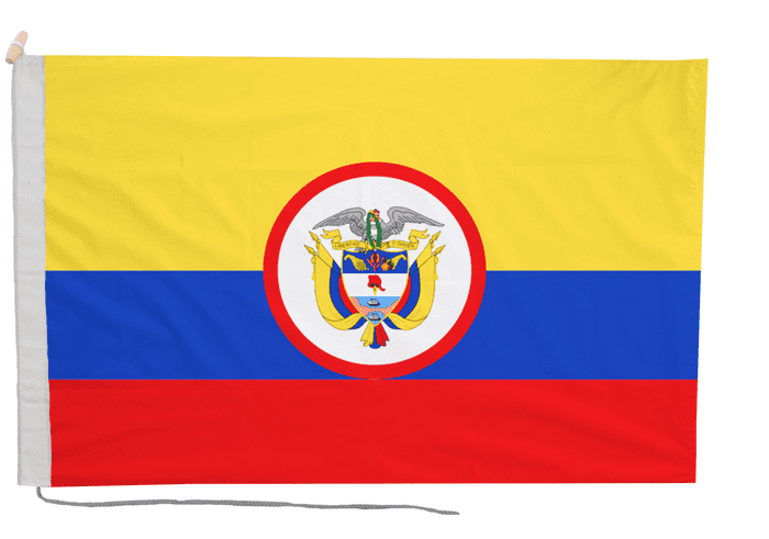 Colombia Presidential Flag with Rope & Toggle