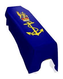 COMMANDANT- GENERAL ROYAL MARINES (PORTRAIT) PREMIUM COFFIN DRAPE