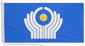 Commonwealth of Independent States CIS Flag with Rope & Toggle