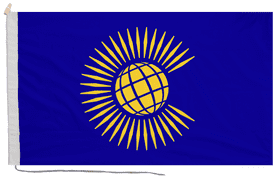 Commonwealth of Nations Flag with Rope & Toggle