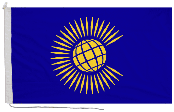 Commonwealth of Nations Flag with Rope & Toggle