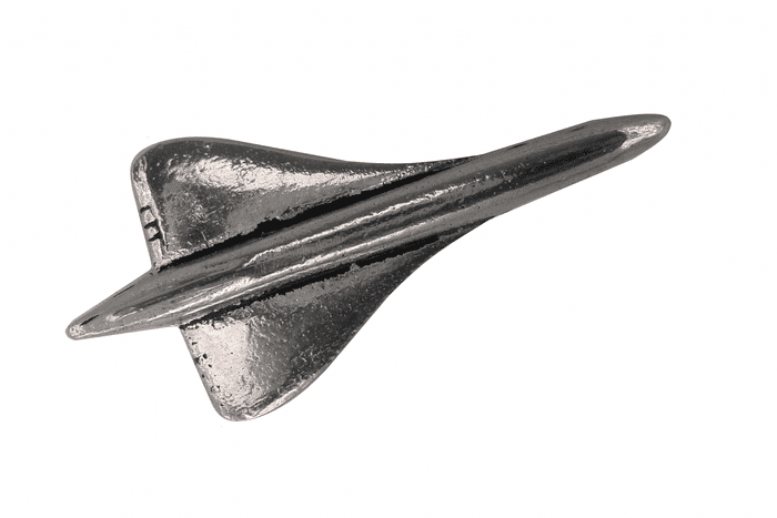 Concorde Aircraft Pewter Pin Badge - Hand Made in Cornwall