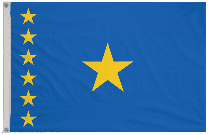 Congo-Kinshasa 1997 to 2003 Flag with Eyelets
