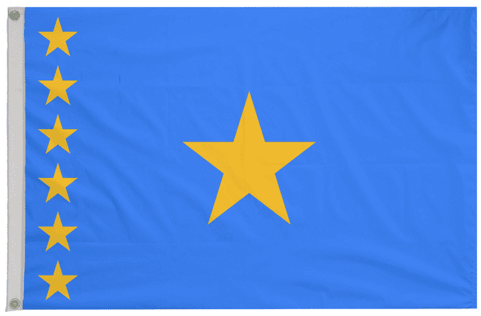 Congo-Kinshasa 2003 to 2006 Flag with Eyelets
