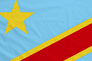 Congo-Kinshasa Flag with Rope & Toggle